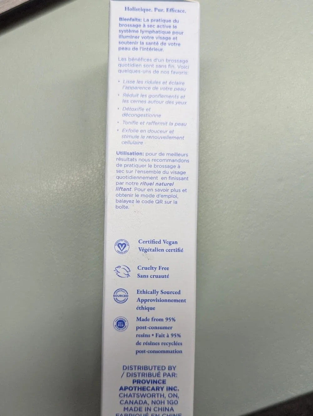 Provence & Apothecary - Ultra Soft Facial Dry Brush - White